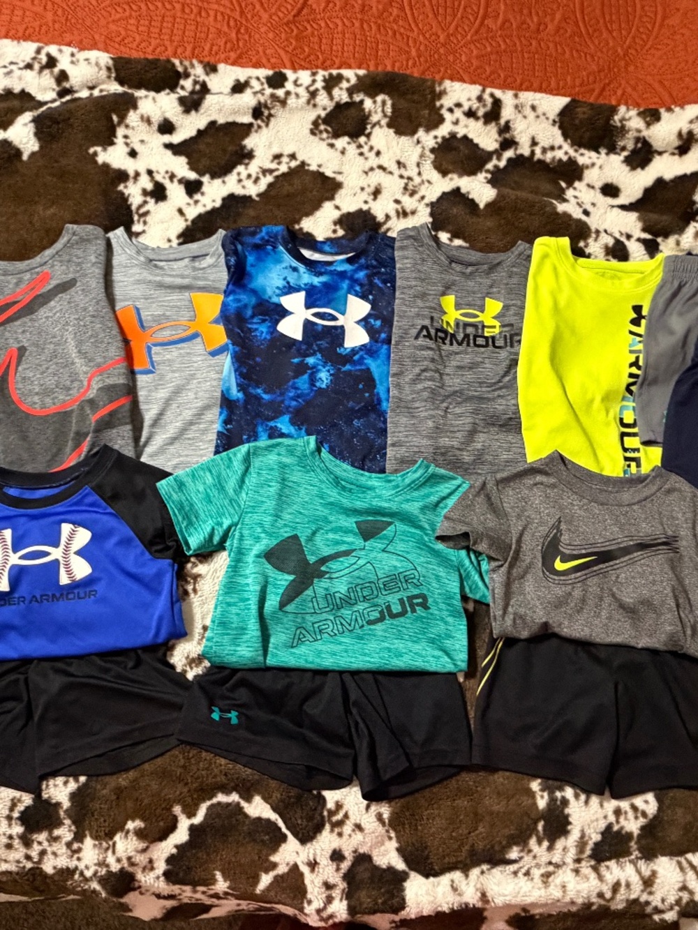 3T Under Armour and Nike shirts and short sets - bundle